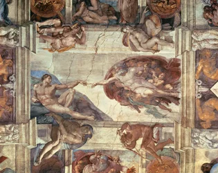 La Creazione di Adamo (dettaglio)